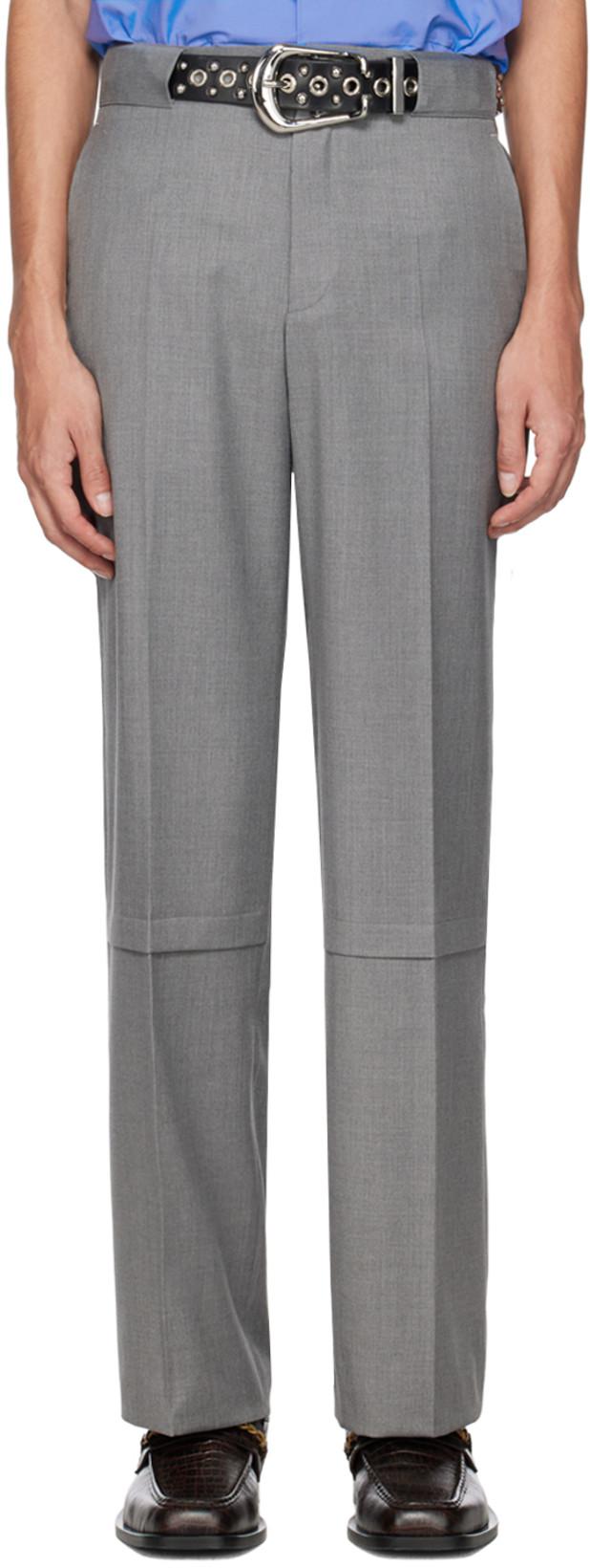 SSENSE Exclusive Gray Graduation Trousers by COMMISSION