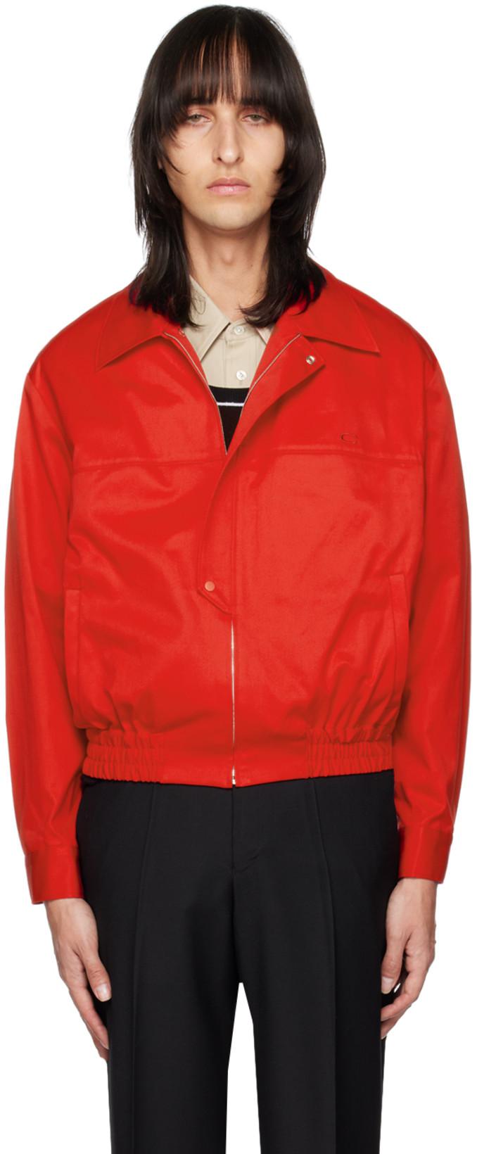 SSENSE Exclusive Red Coach Bomber Jacket by COMMISSION