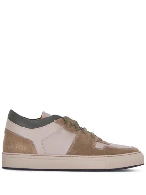 panelled lace-up sneakers by COMMON PROJECTS