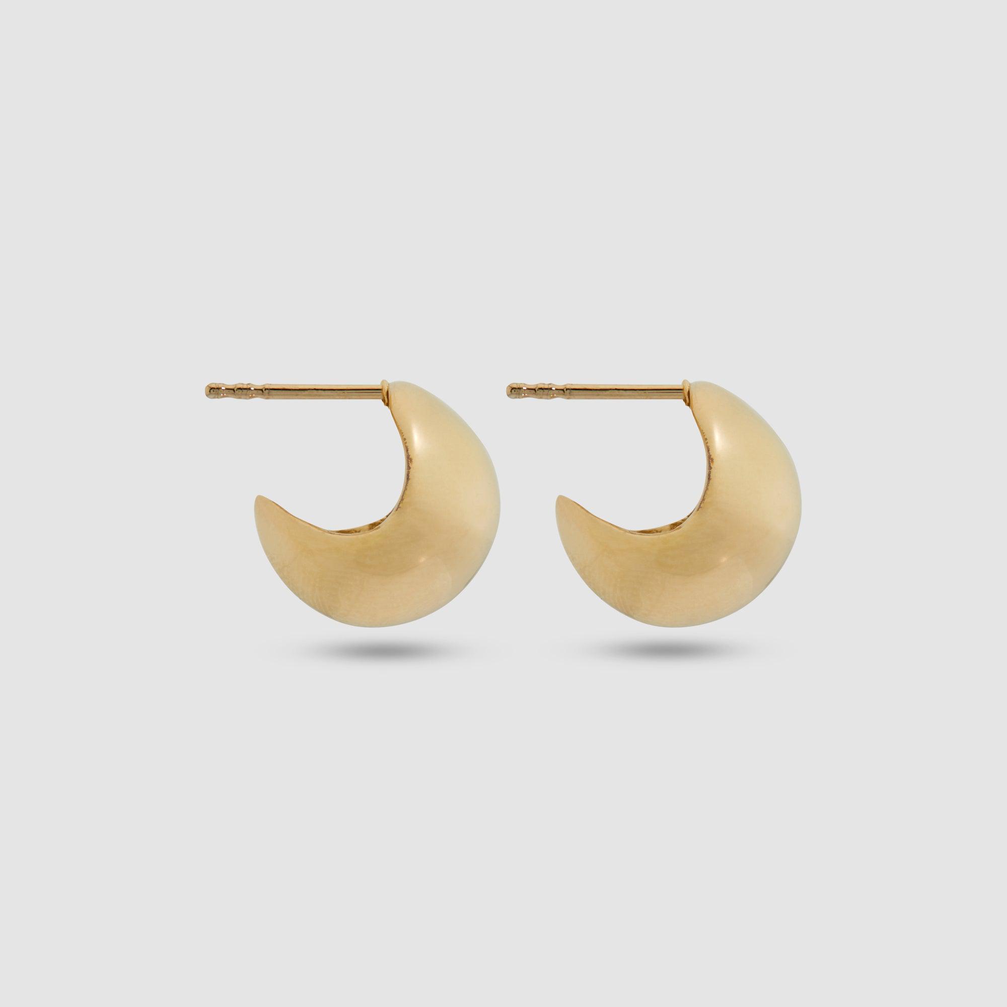 Completedworks Small Hoop Huggie Earrings by COMPLETEDWORKS