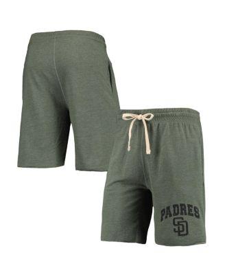 Men's Green San Diego Padres Mainstream Logo Terry Tri-Blend Shorts by CONCEPTS SPORT