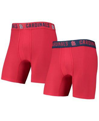 Men's Red, Navy St. Louis Cardinals Two-Pack Flagship Boxer Briefs Set by CONCEPTS SPORT