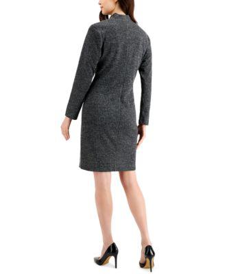 Button-Detail Sheath Dress by CONNECTED