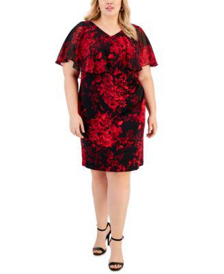Plus Size Floral-Print Sheath Dress by CONNECTED