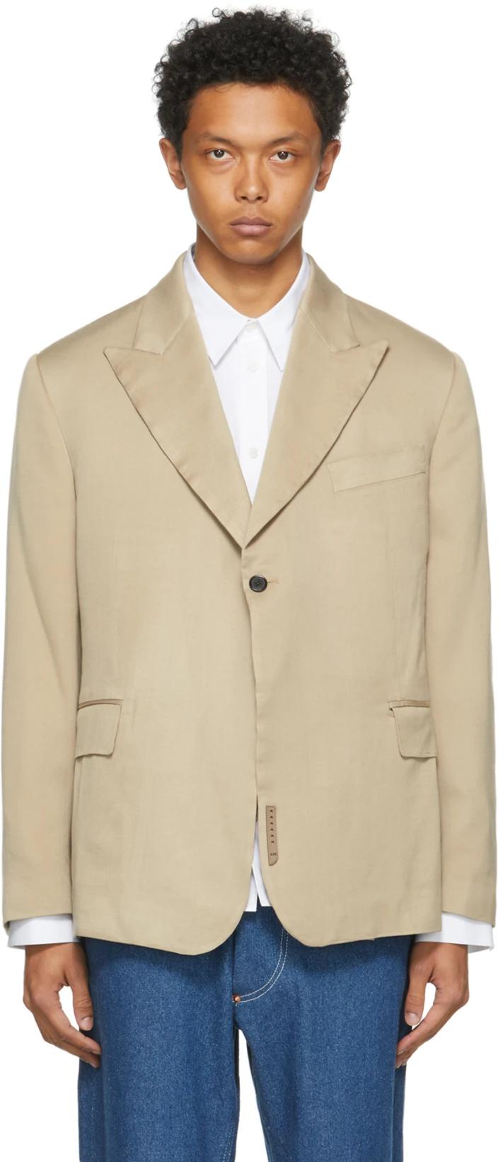 Khaki Double Breasted Blazer by CONNOR MC KNIGHT