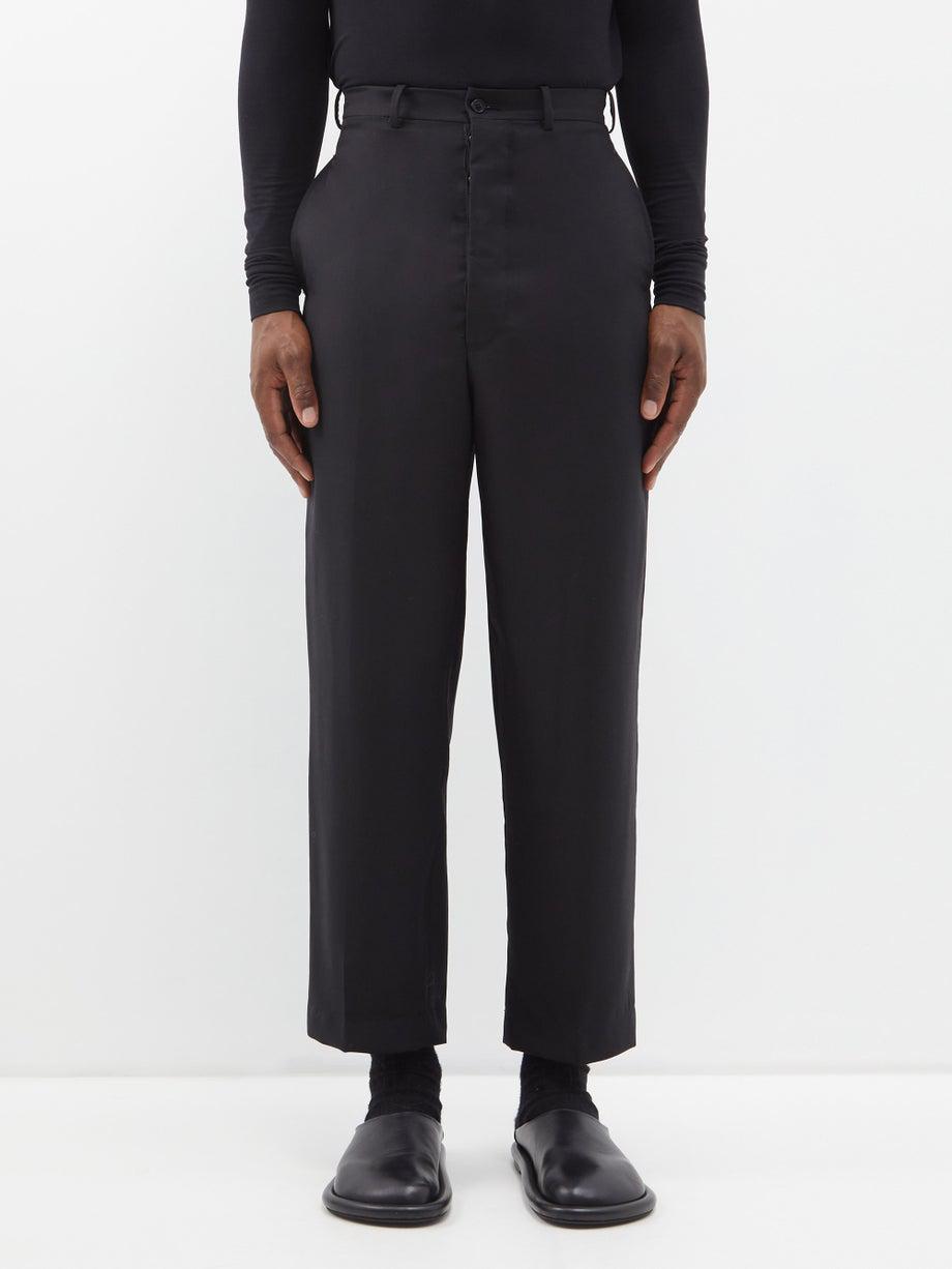 Cropped tailored canvas trousers by CONNOR MCKNIGHT