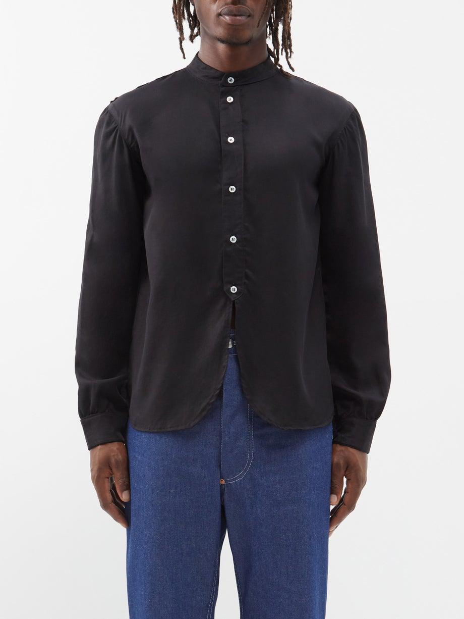 Curved-hem long-sleeved shirt by CONNOR MCKNIGHT