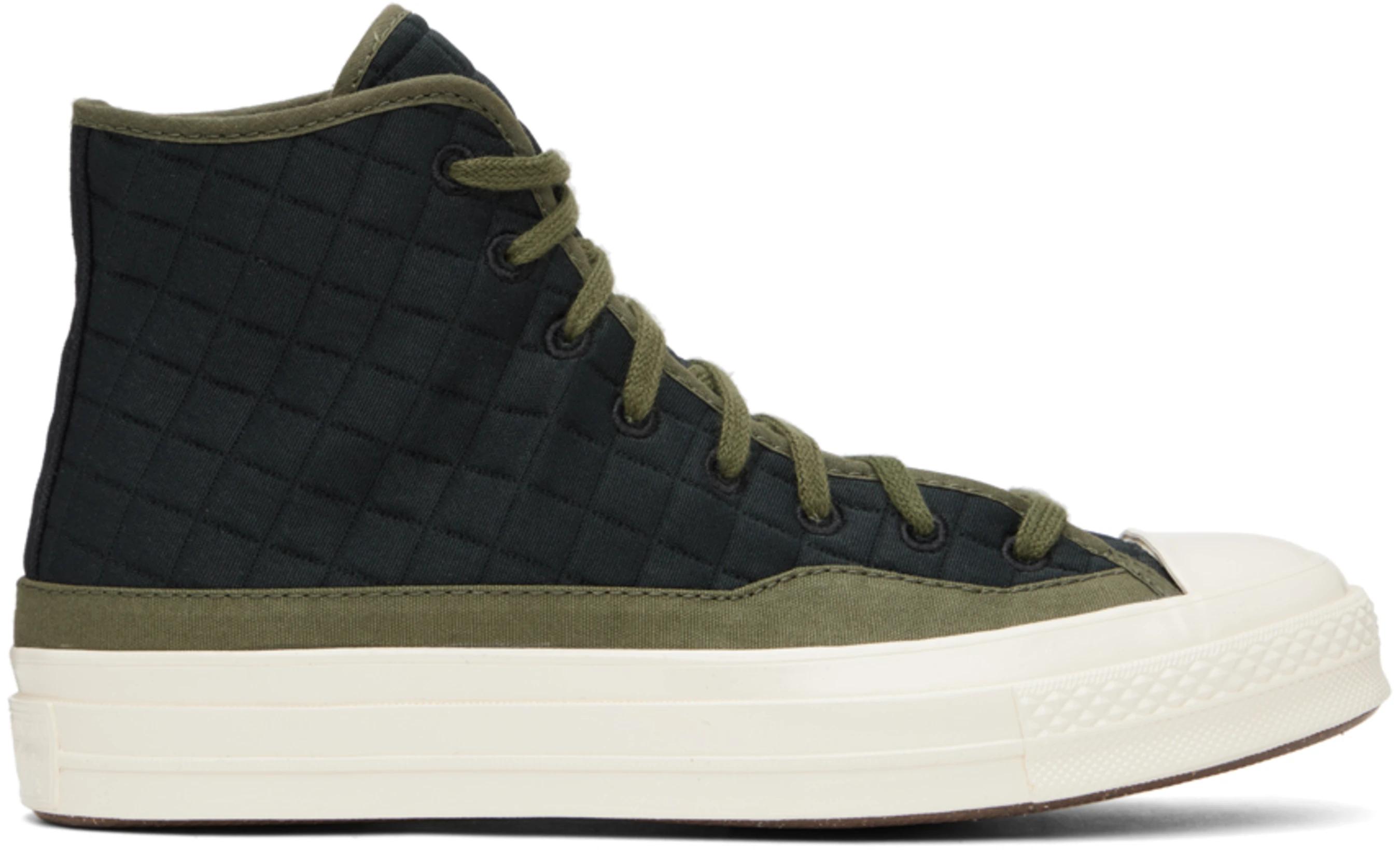Black & Green Chuck 70 Sneakers by CONVERSE