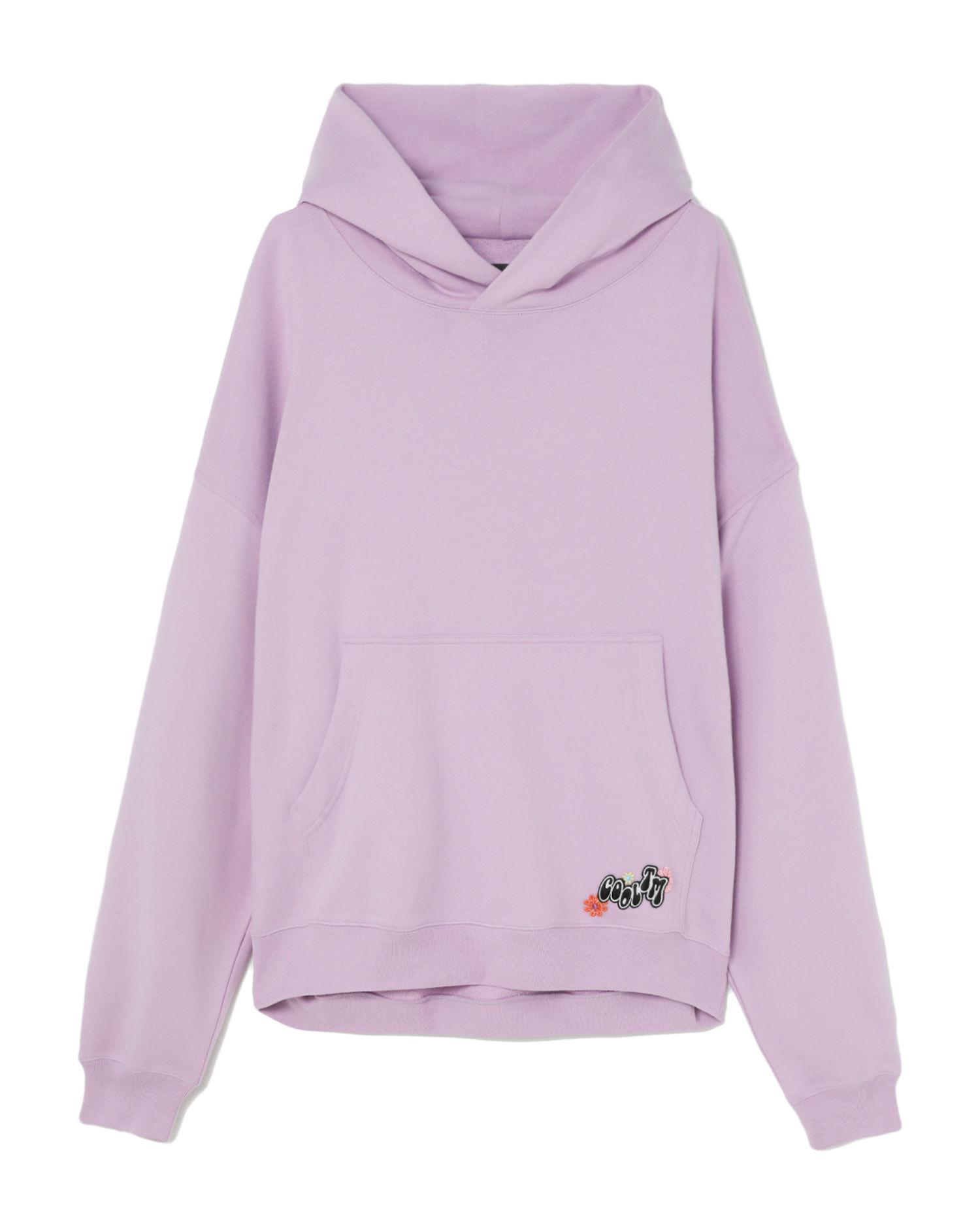 Oversized floral back embroidered hoodie by COOL T.M