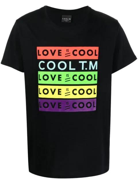 slogan-print short-sleeve T-shirt by COOL T.M