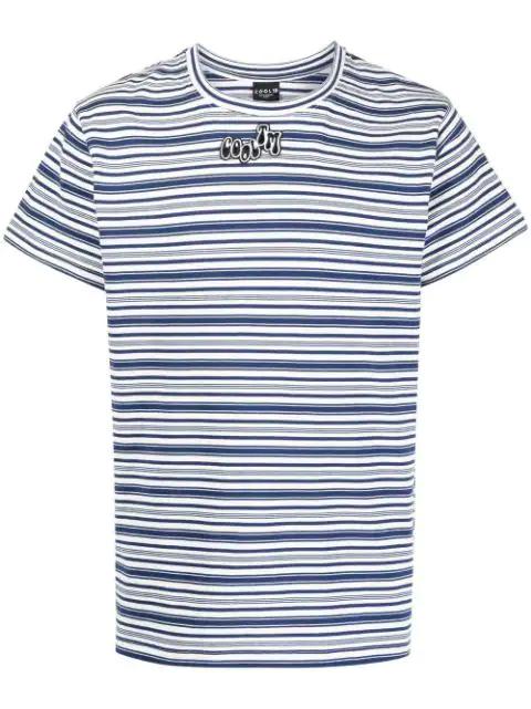 striped short-sleeve T-shirt by COOL T.M