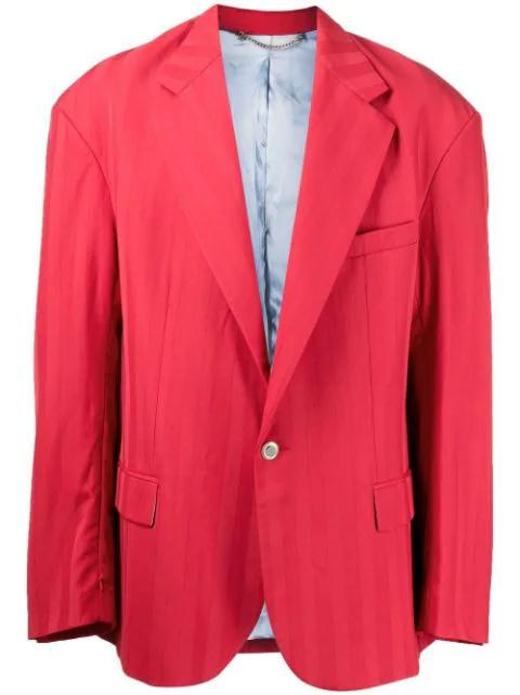 twill-weave single-breasted blazer by COOL T.M