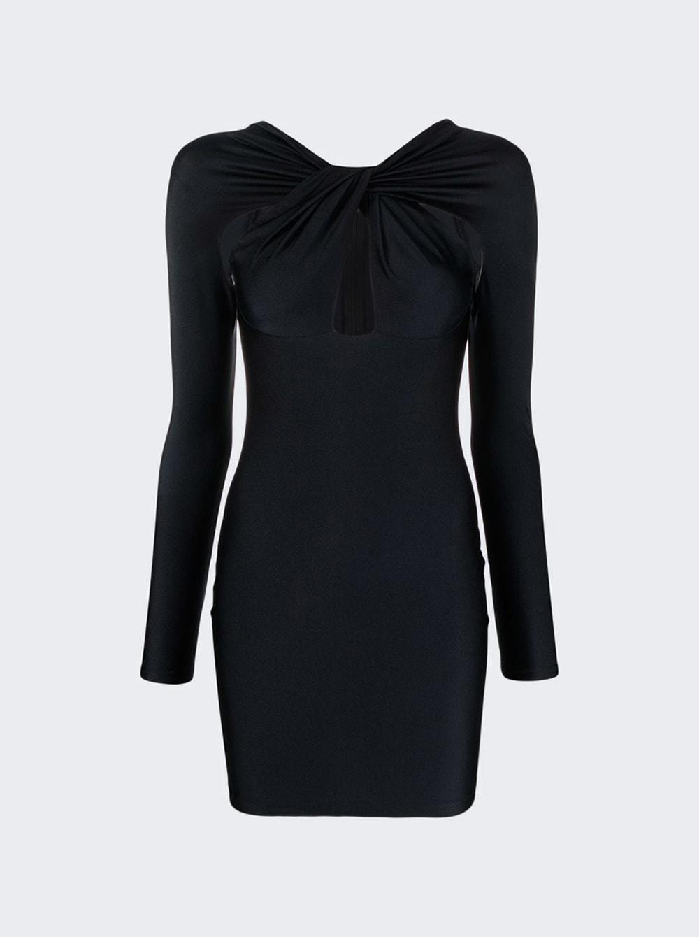 Cut Out Draped Dress Black by COPERNI