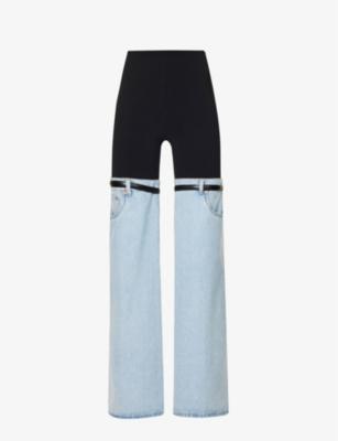 Flared high-rise denim jeans by COPERNI