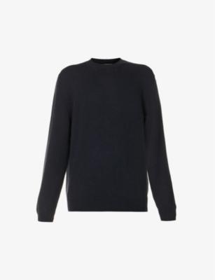 Crewneck ribbed-trim wool and cashmere-blend jumper by CORNELIANI