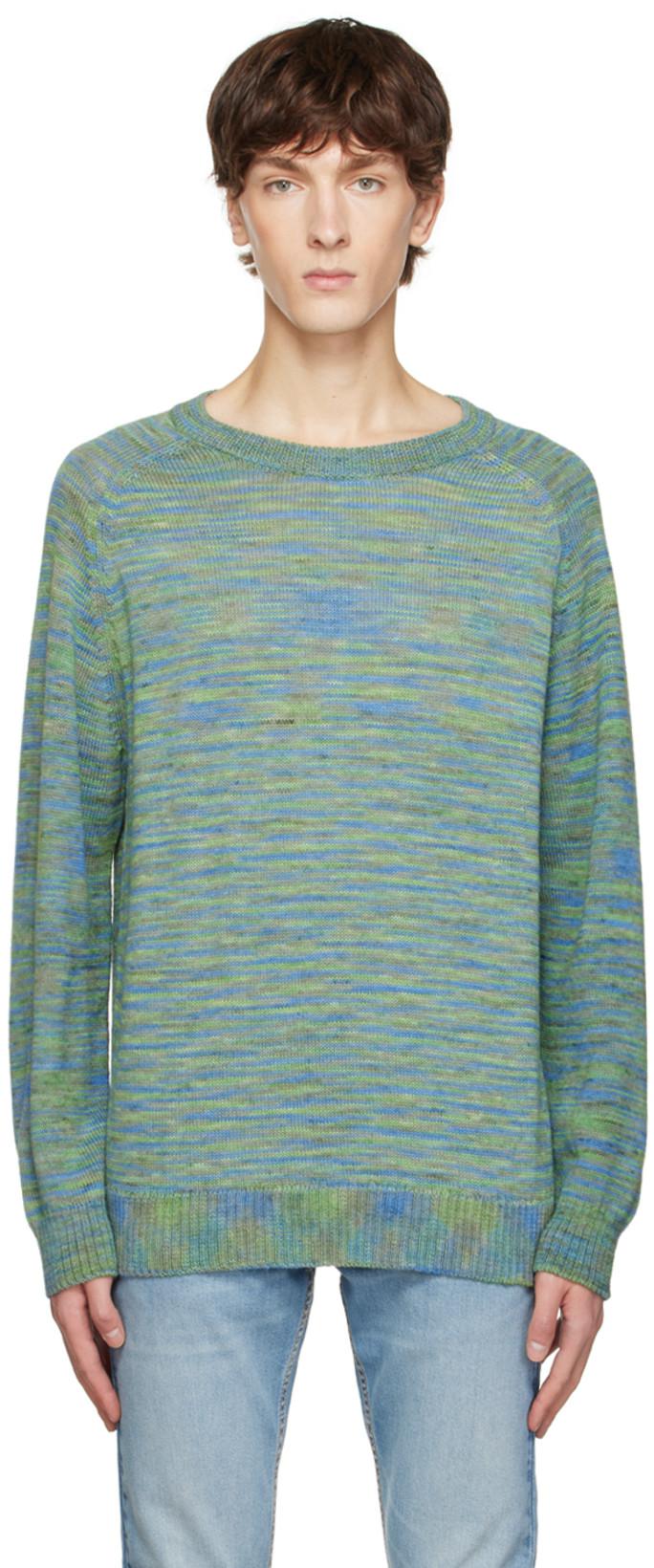 Green Space Dye Sweater by CORRIDOR