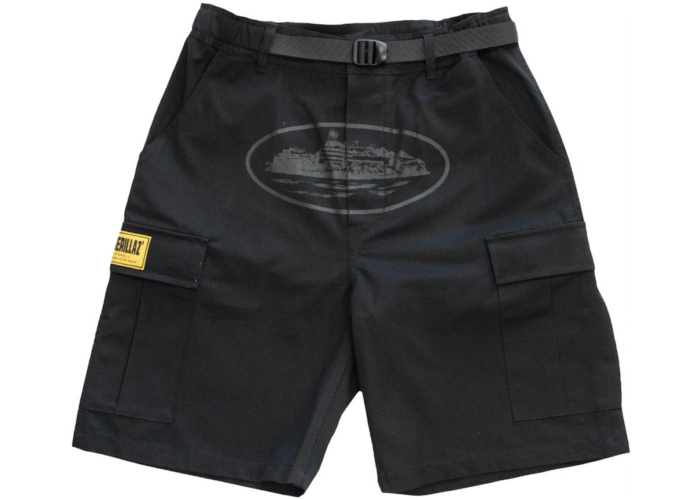 OG Cargo Shorts Triple Black by CORTEIZ