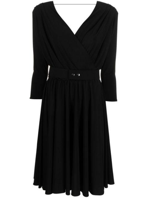 belted stretch-jersey dress by COSTUME NATIONAL CONTEMPORARY