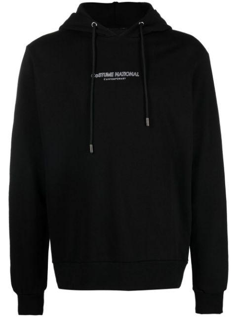 logo-print long-sleeve hoodie by COSTUME NATIONAL CONTEMPORARY