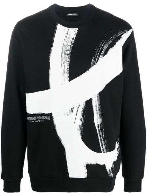 paint-stroke-print jumper by COSTUME NATIONAL CONTEMPORARY
