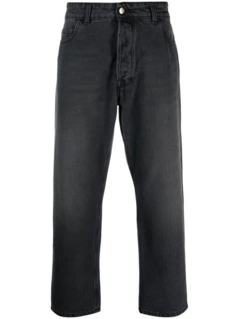 cropped straight-leg jeans by COSTUMEIN