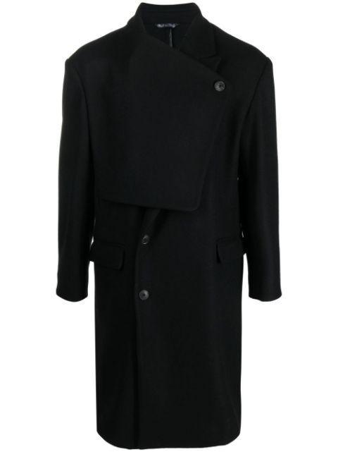 virgin-wool buttoned coat by COSTUMEIN
