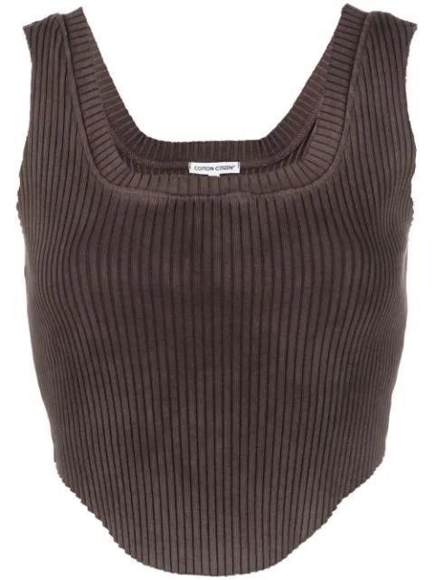 ribbed high-neck knitted dress by COTTON CITIZEN