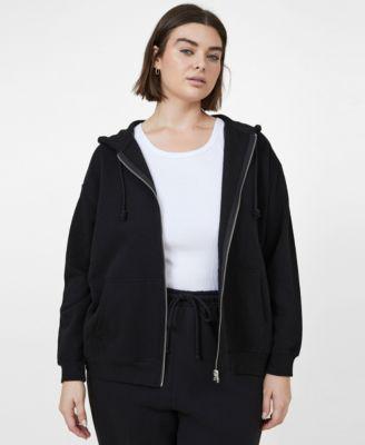 Trendy Plus Size Classic Zip Through Hoodie by COTTON ON