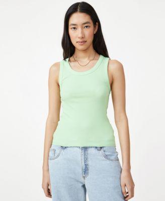 Women's The One Organic Rib Scoop Tank Top by COTTON ON