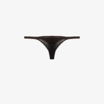 Black The Thong Set Of Three by COU COU INTIMATES