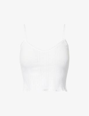 Pointelle sleeveless organic-cotton top by COU COU INTIMATES