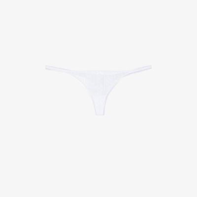 White The Thong Set Of Three by COU COU INTIMATES