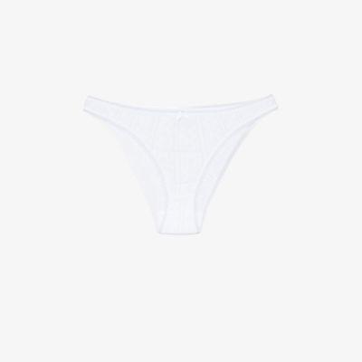 white The High Rise organic cotton briefs by COU COU INTIMATES