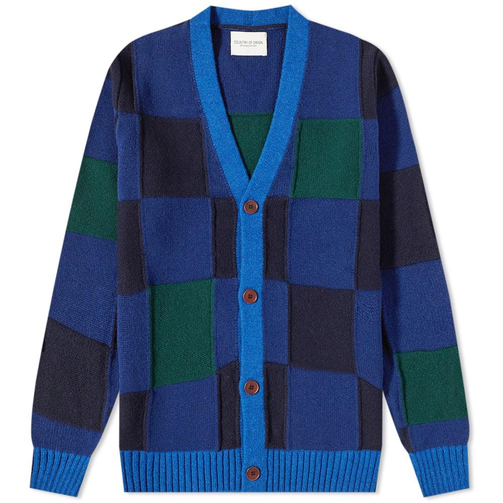 Country Of Origin Check Cardigan by COUNTRY OF ORIGIN