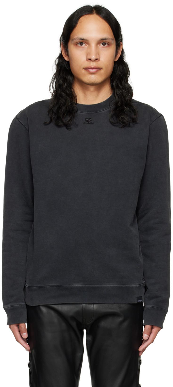 Black Faded Sweatshirt by COURREGES