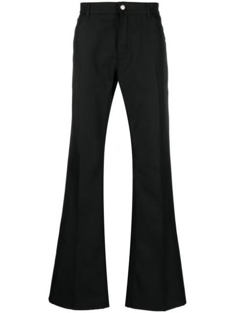 flared cotton trousers by COURREGES