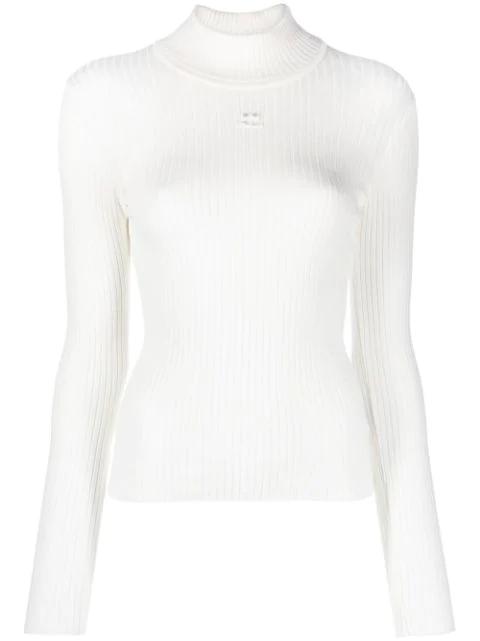 ribbed-knit top by COURREGES