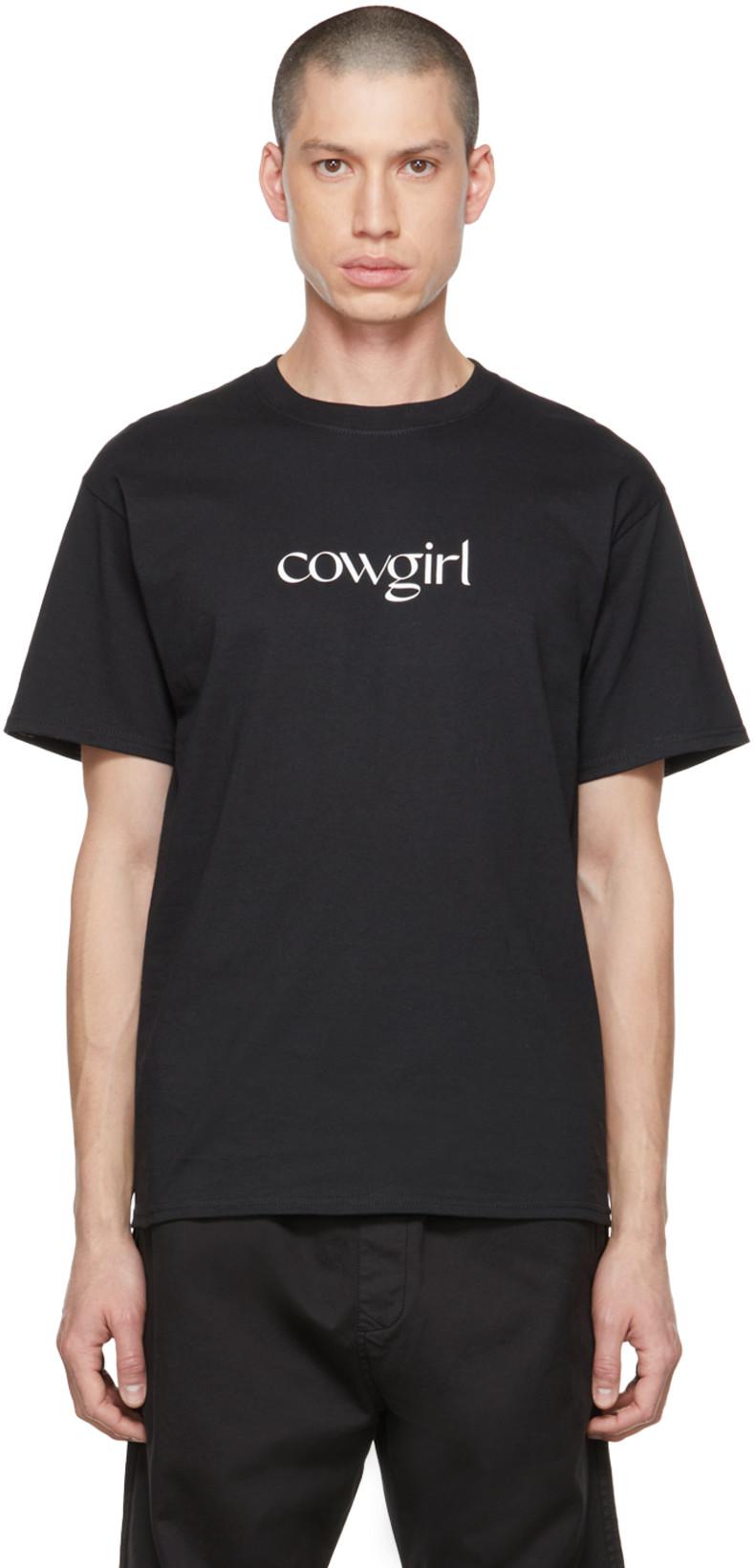 Black Printed T-Shirt by COWGIRL BLUE CO