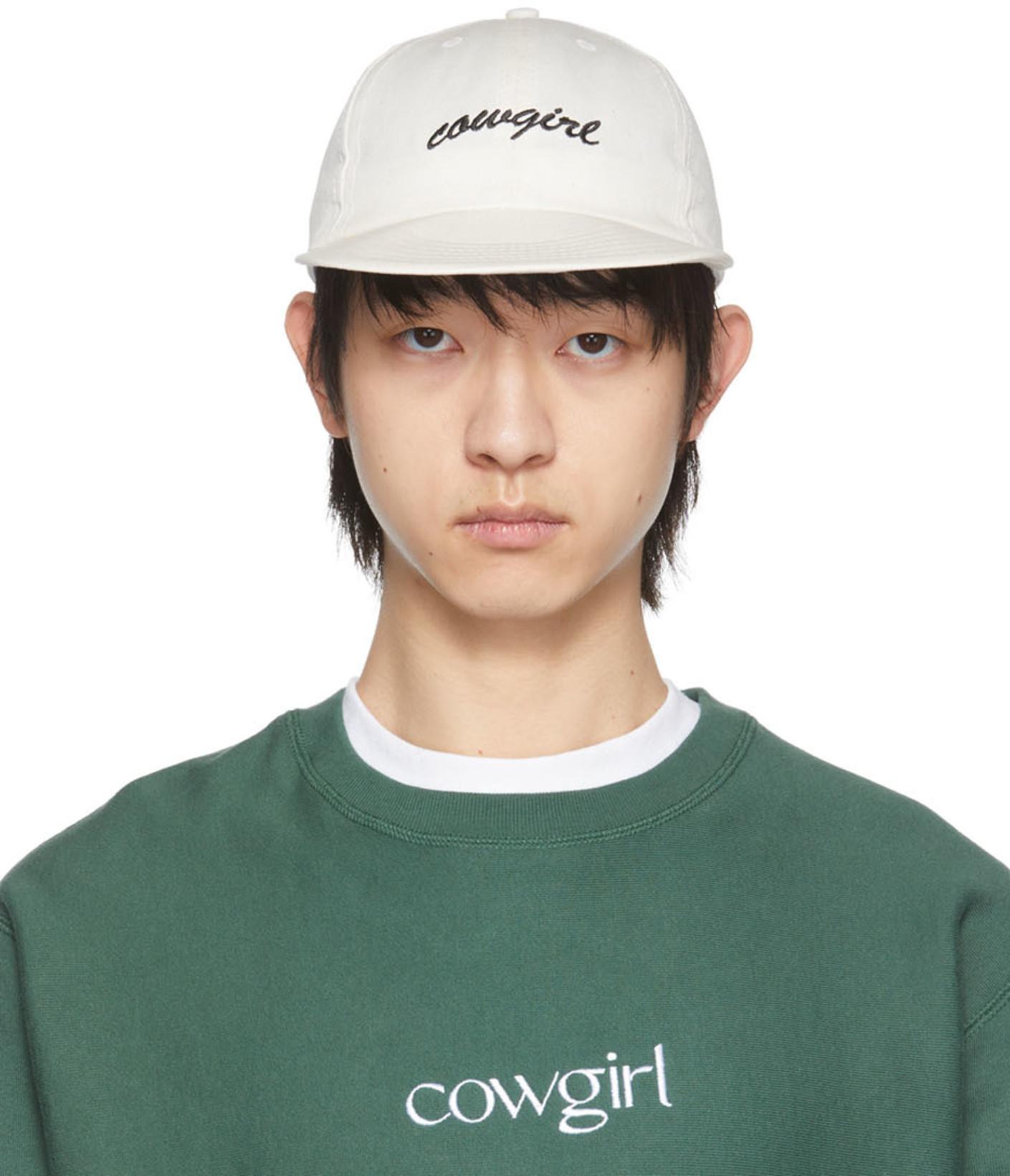 Off-White 'Cowgirl' Embroidered Cap by COWGIRL BLUE CO