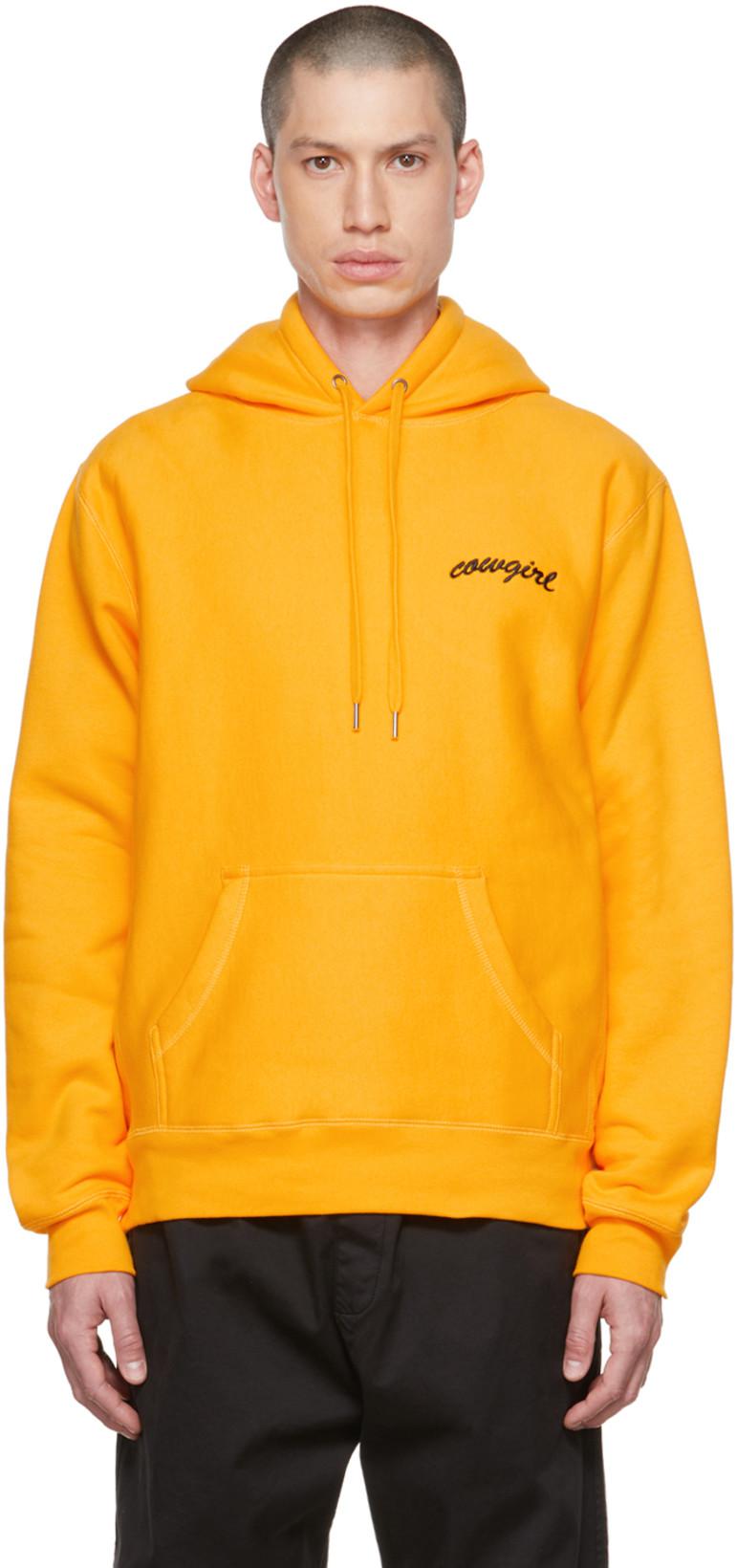 Yellow Script Hoodie by COWGIRL BLUE CO