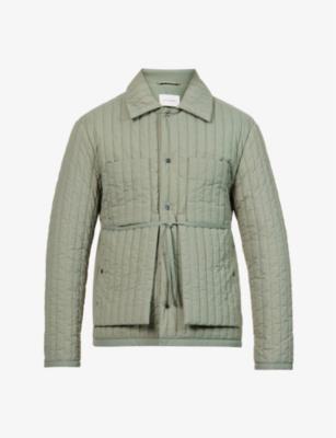 Quilted spread-collar shell worker jacket by CRAIG GREEN