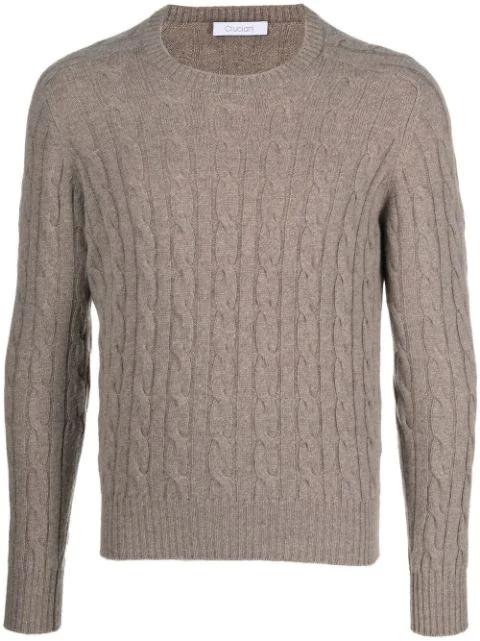 cable-knit wool jumper by CRUCIANI