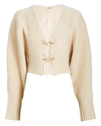 Casella Embellished Rib Knit Cardigan 