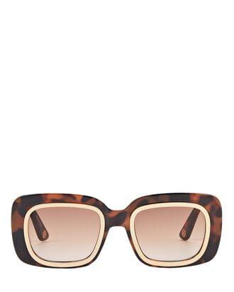 Meira Tortoiseshell Oversized Square Sunglasses by CULT GAIA