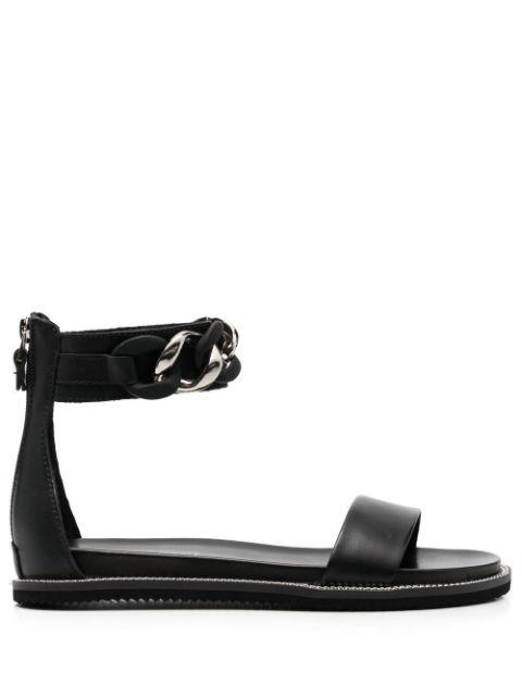 chain-detail ankle-strap sandals by CULT