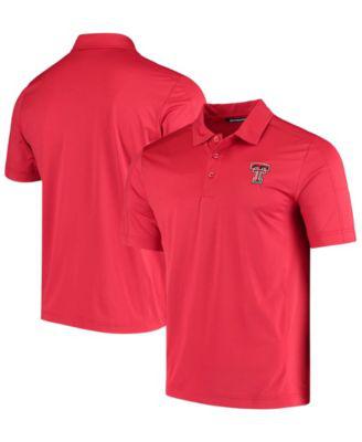 Men's Red Texas Tech Red Raiders Dry Tec Prospect Polo by CUTTER&BUCK