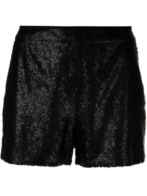 sequin-embellished mini shorts by CYNTHIA ROWLEY