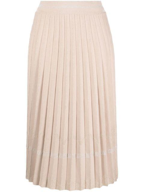 fine-knit pleated skirt by D.EXTERIOR