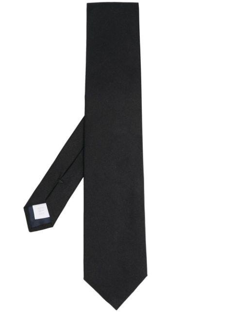 solid-color silk tie by D4.0
