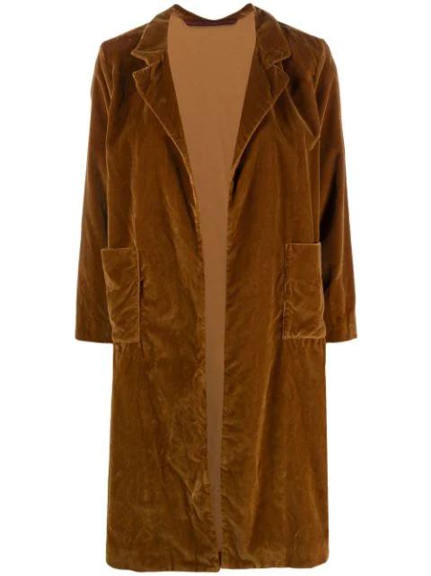 oversized velvet coat by DANIELA GREGIS
